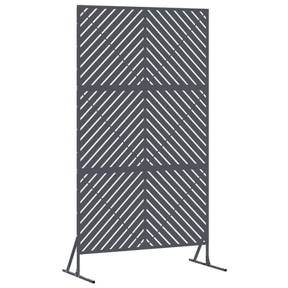 vidaXL Sichtschutz Anthrazit 100 x 50 x 180 cm Stahl