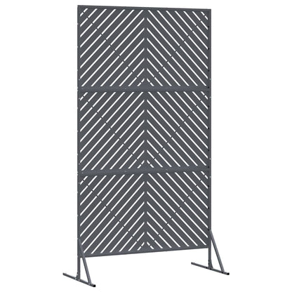 vidaXL Sichtschutz Anthrazit 100 x 50 x 180 cm Stahl