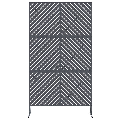 vidaXL Sichtschutz Anthrazit 100 x 50 x 180 cm Stahl