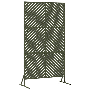 vidaXL Sichtschutz Oliv 100 x 50 x 180 cm Stahl