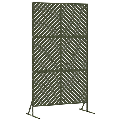vidaXL Sichtschutz Oliv 100 x 50 x 180 cm Stahl