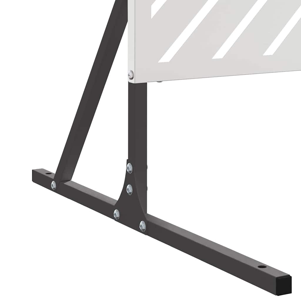 vidaXL Sichtschutz Grau 100 x 50 x 180 cm Stahl