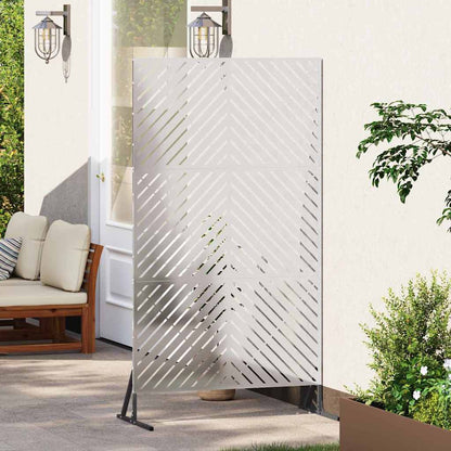 vidaXL Sichtschutz Grau 100 x 50 x 180 cm Stahl