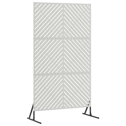 vidaXL Sichtschutz Grau 100 x 50 x 180 cm Stahl