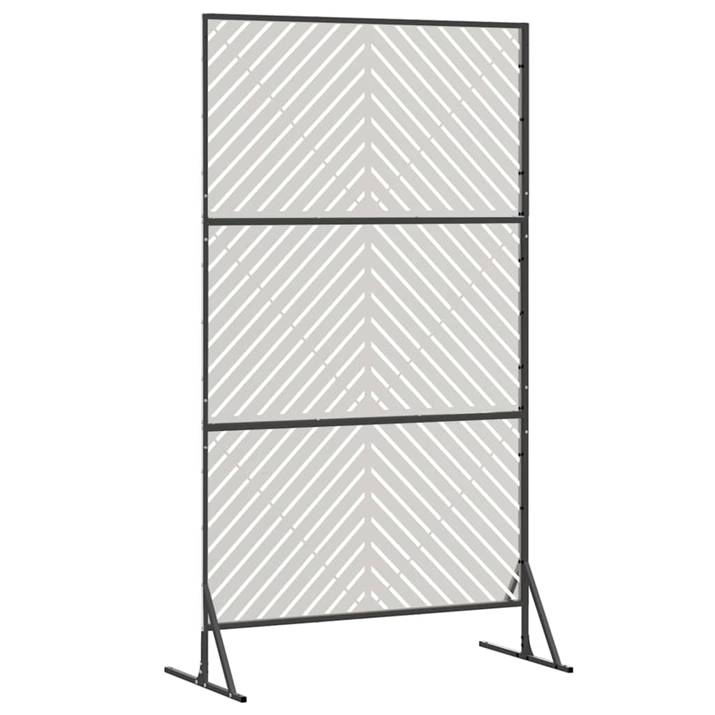 vidaXL Sichtschutz Grau 100 x 50 x 180 cm Stahl
