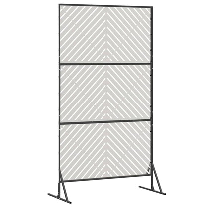vidaXL Sichtschutz Grau 100 x 50 x 180 cm Stahl