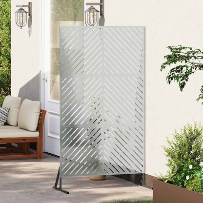 vidaXL Sichtschutz Grau 100 x 50 x 180 cm Stahl