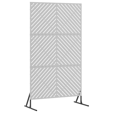 vidaXL Sichtschutz Grau 100 x 50 x 180 cm Stahl