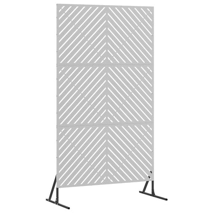 vidaXL Sichtschutz Grau 100 x 50 x 180 cm Stahl