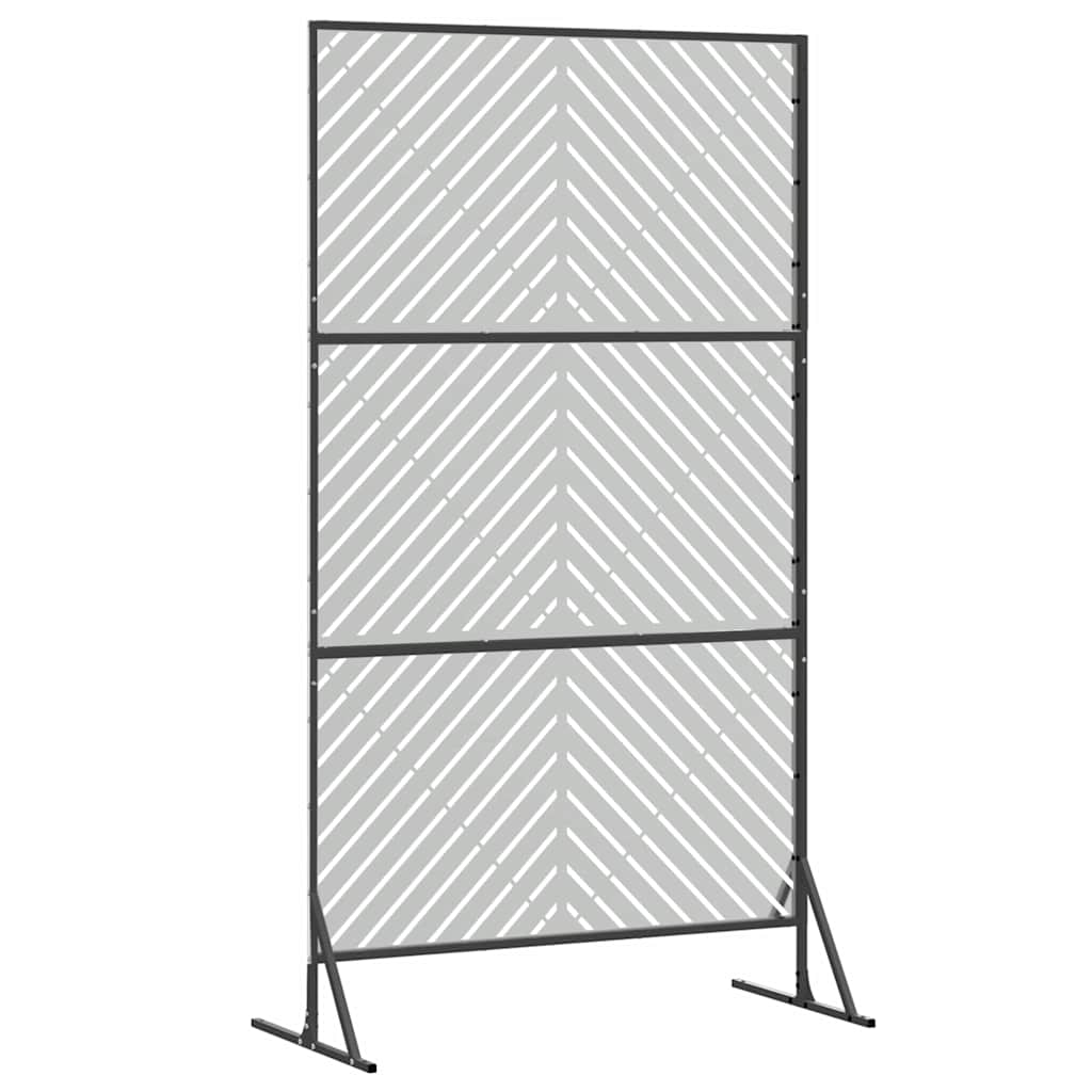 vidaXL Sichtschutz Grau 100 x 50 x 180 cm Stahl