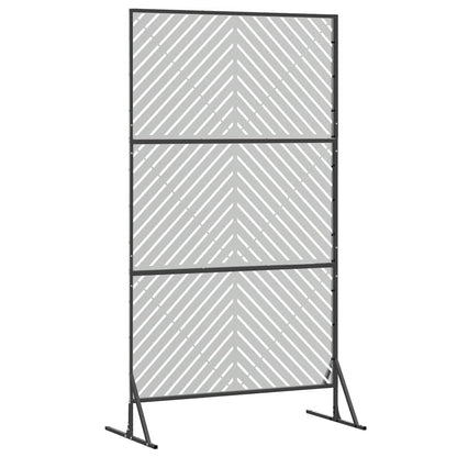 vidaXL Sichtschutz Grau 100 x 50 x 180 cm Stahl
