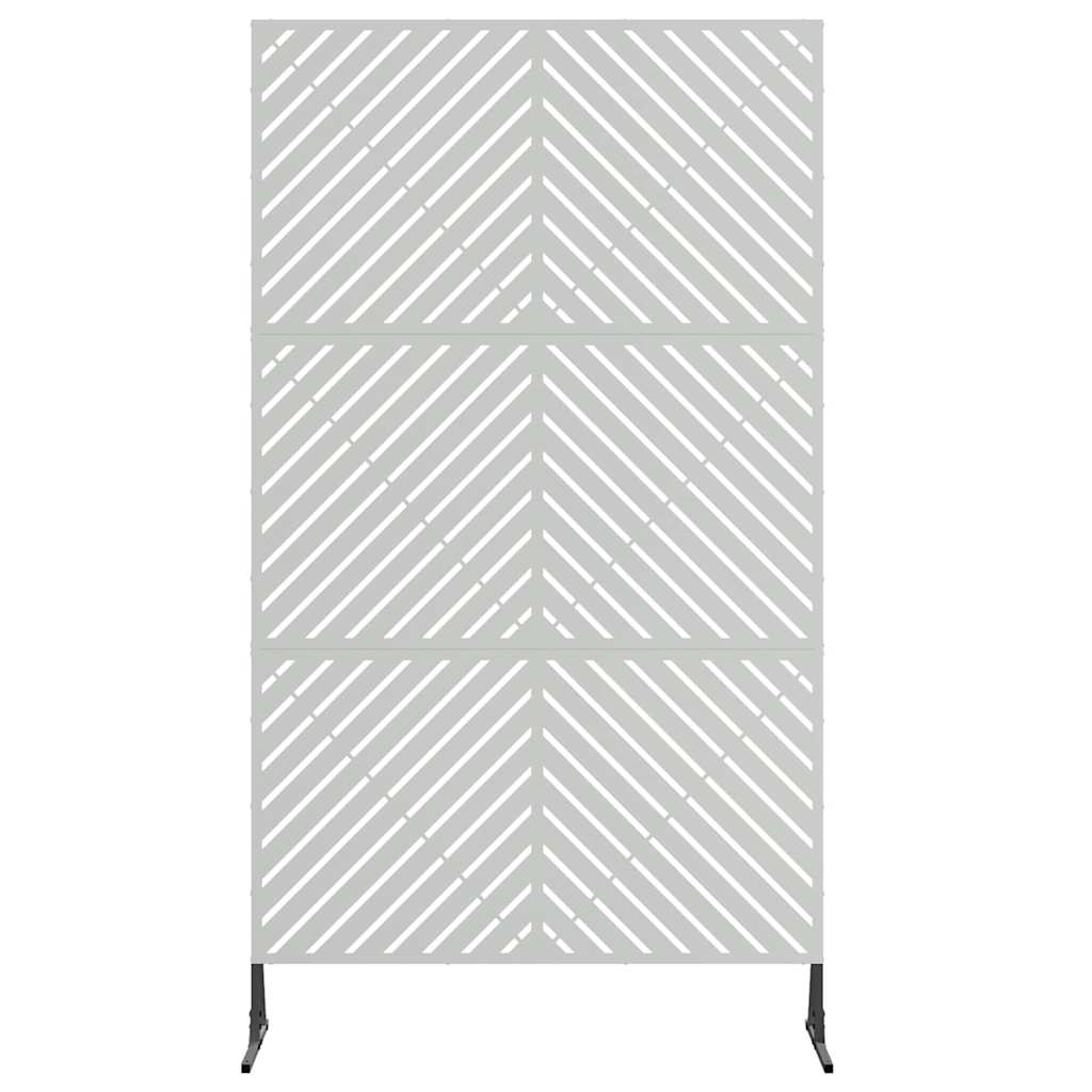 vidaXL Sichtschutz Grau 100 x 50 x 180 cm Stahl