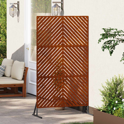 vidaXL Sichtschutz Grau 100 x 50 x 180 cm Stahl