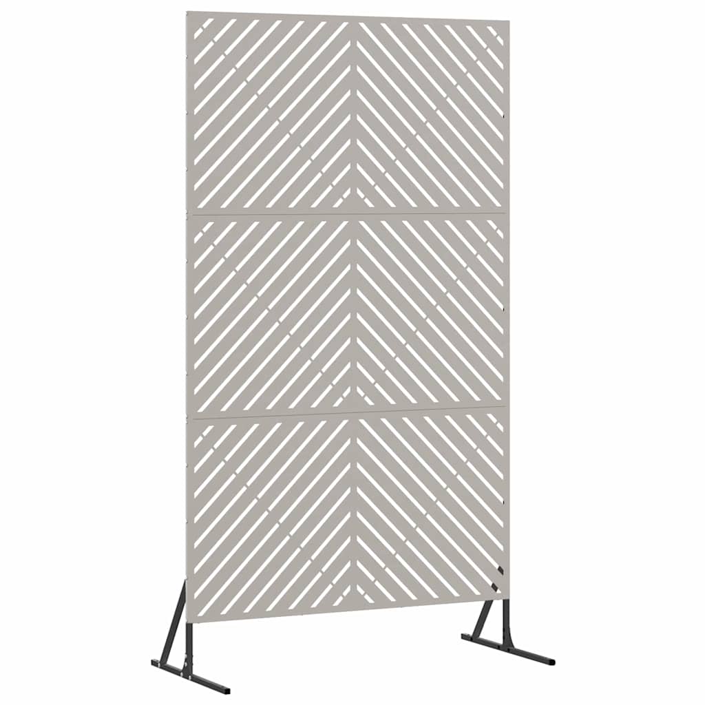 vidaXL Sichtschutz Grau 100 x 50 x 180 cm Stahl