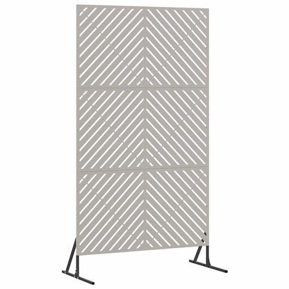 vidaXL Sichtschutz Grau 100 x 50 x 180 cm Stahl
