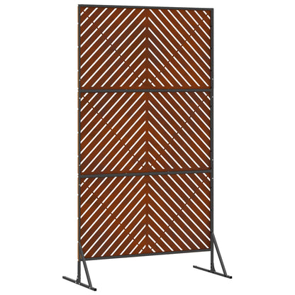 vidaXL Sichtschutz Grau 100 x 50 x 180 cm Stahl