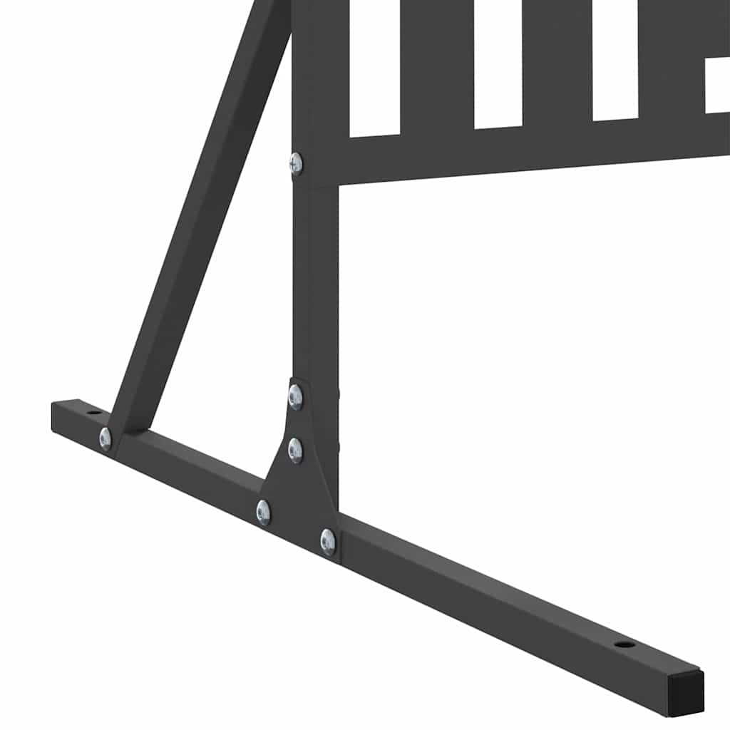 vidaXL Sichtschutz Schwarz 100 x 50 x 180 cm Stahl