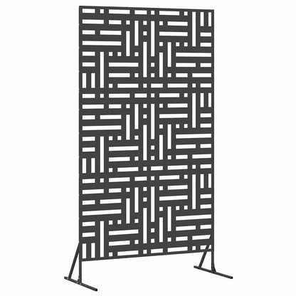 vidaXL Sichtschutz Schwarz 100 x 50 x 180 cm Stahl