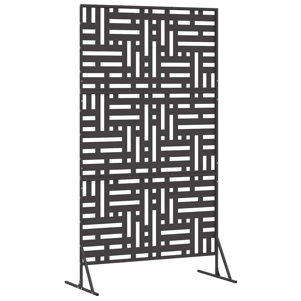 vidaXL Sichtschutz Schwarz 100 x 50 x 180 cm Stahl