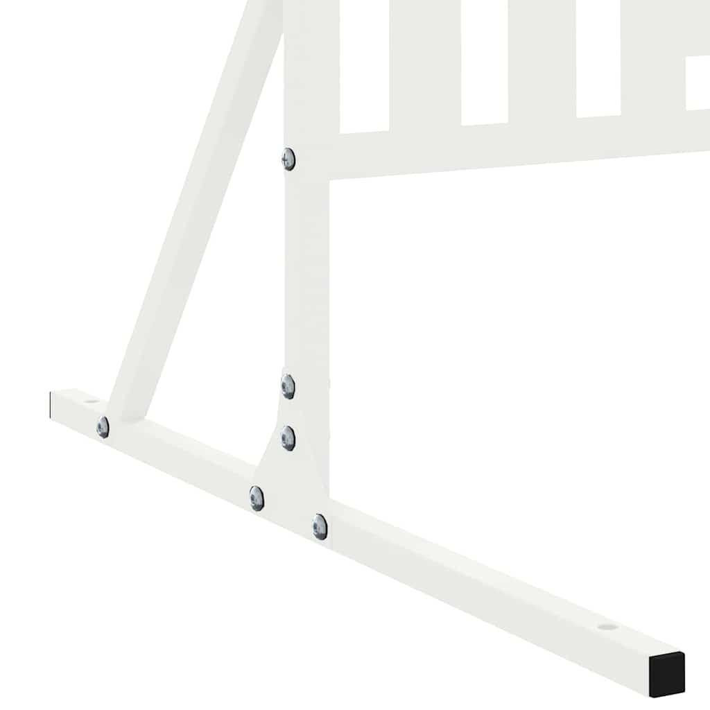 vidaXL Sichtschutz Weiß 100 x 50 x 180 cm Stahl