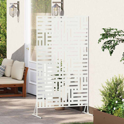 vidaXL Sichtschutz Weiß 100 x 50 x 180 cm Stahl