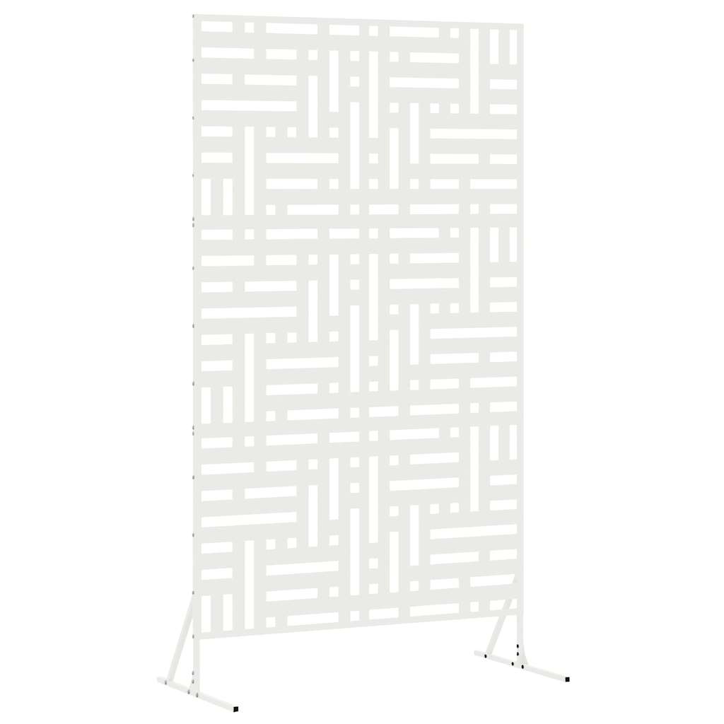 vidaXL Sichtschutz Weiß 100 x 50 x 180 cm Stahl