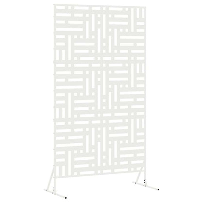 vidaXL Sichtschutz Weiß 100 x 50 x 180 cm Stahl