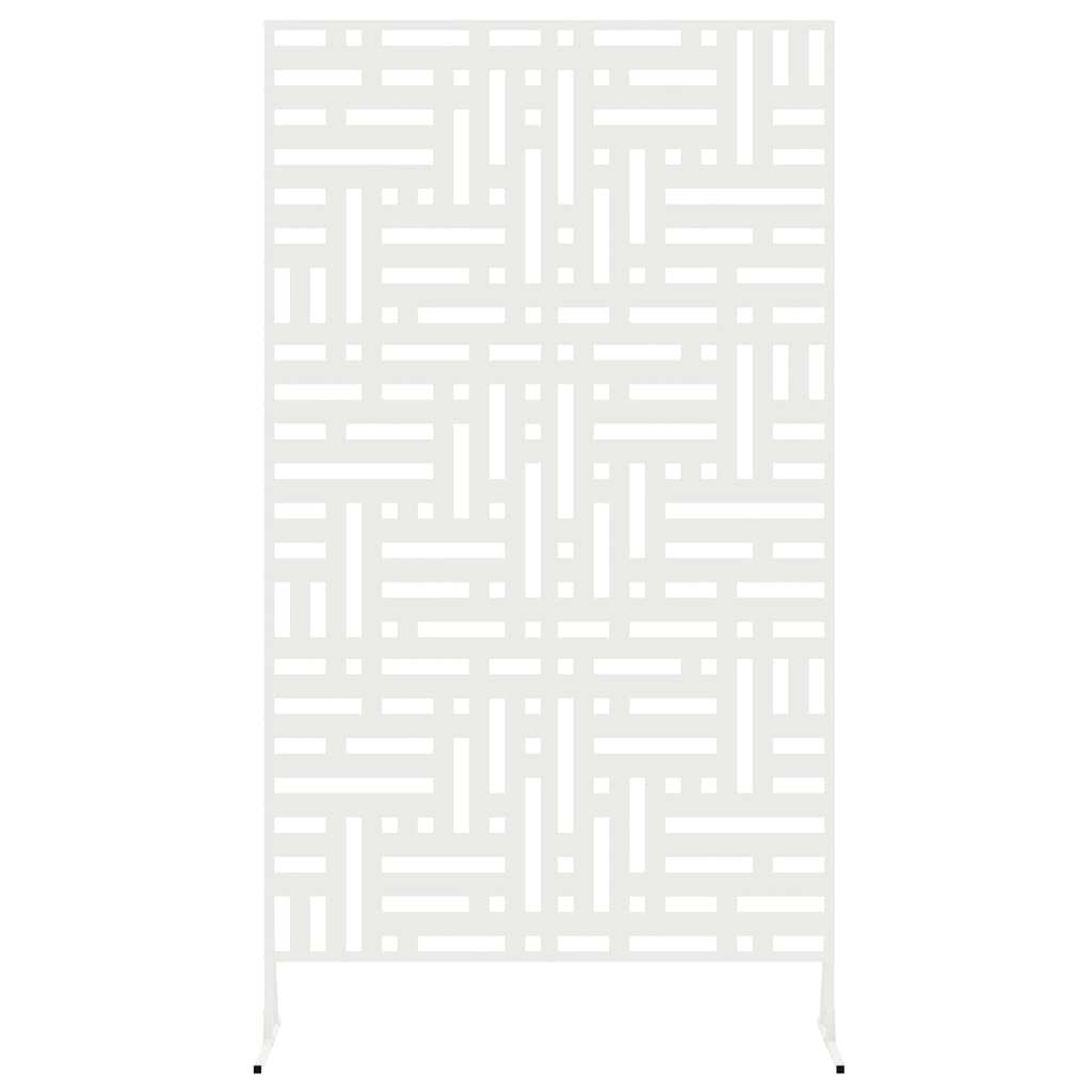 vidaXL Sichtschutz Weiß 100 x 50 x 180 cm Stahl