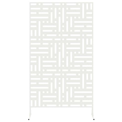 vidaXL Sichtschutz Weiß 100 x 50 x 180 cm Stahl