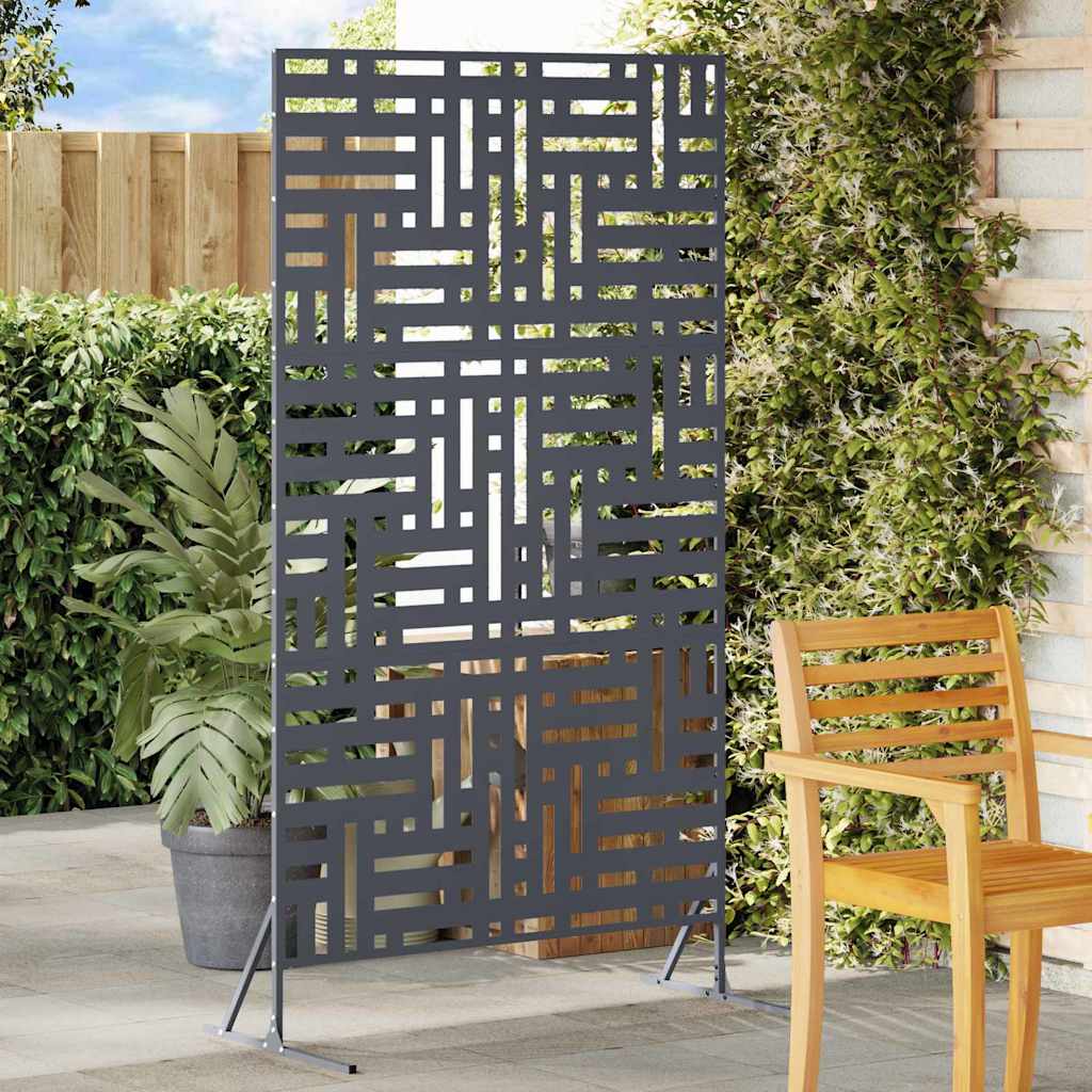 vidaXL Sichtschutz Anthrazit 100 x 50 x 180 cm Stahl