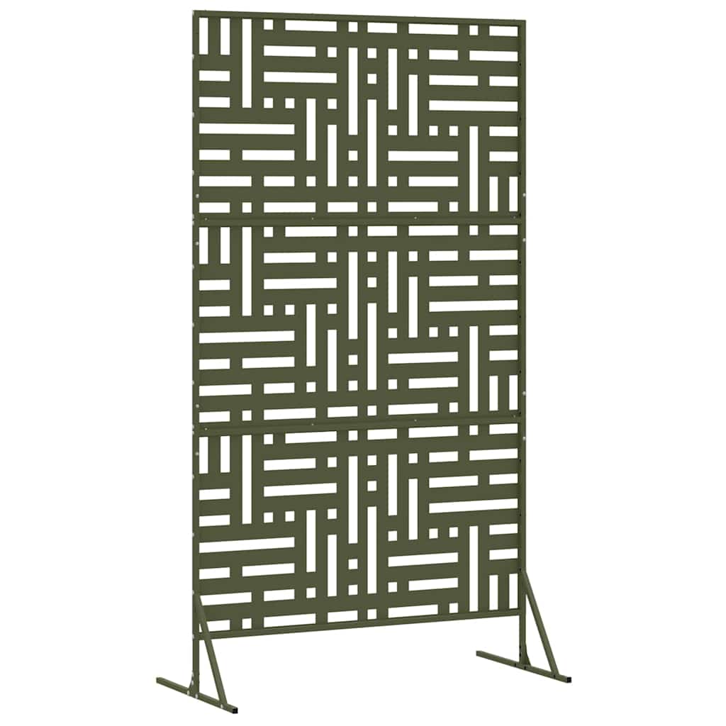 Sichtschutz Oliv 100 x 50 x 180 cm Stahl