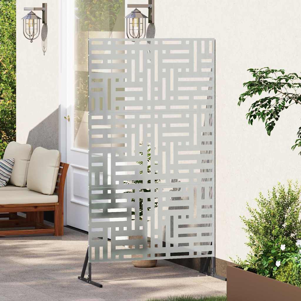 vidaXL Sichtschutz Grau 100 x 50 x 180 cm Stahl