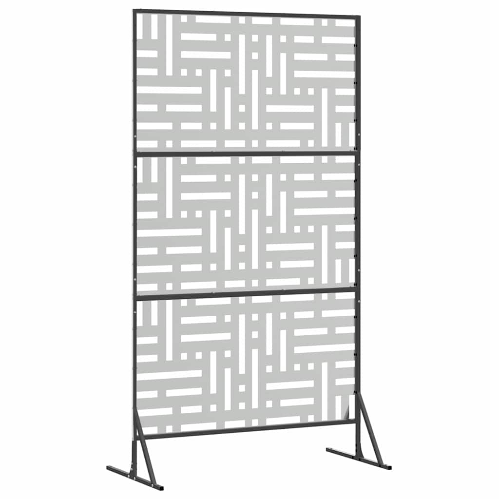 vidaXL Sichtschutz Grau 100 x 50 x 180 cm Stahl