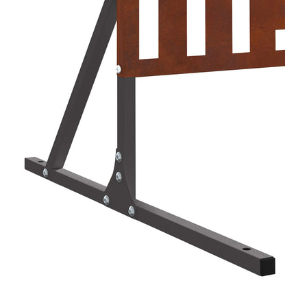 vidaXL Sichtschutz Grau 100 x 50 x 180 cm Wetterfeststahl