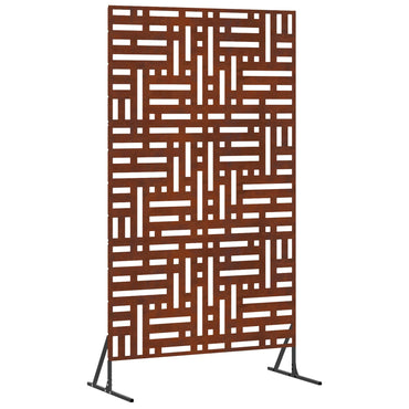 vidaXL Sichtschutz Grau 100 x 50 x 180 cm Wetterfeststahl