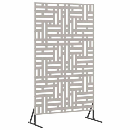 vidaXL Sichtschutz Grau 100 x 50 x 180 cm Wetterfeststahl