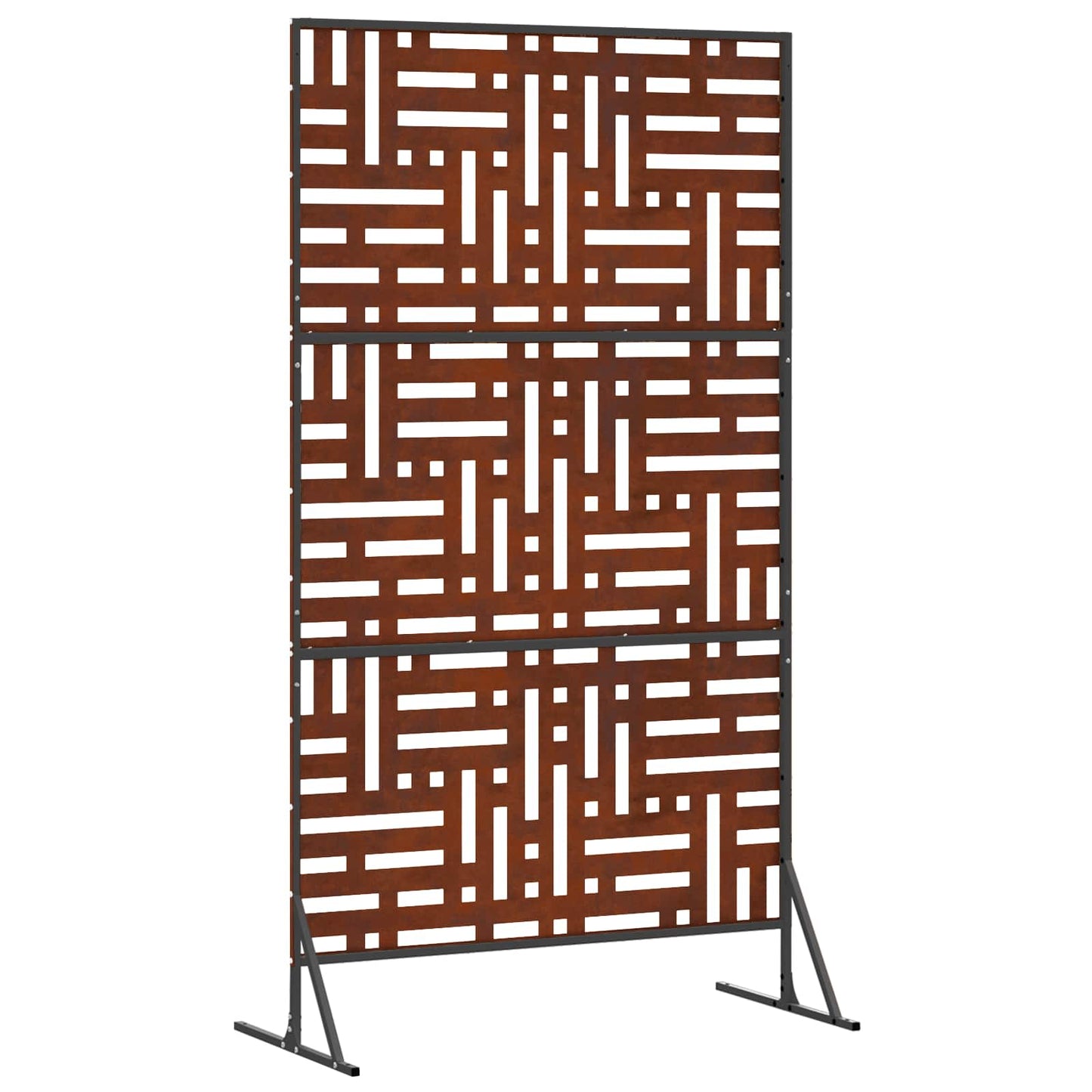 vidaXL Sichtschutz Grau 100 x 50 x 180 cm Wetterfeststahl