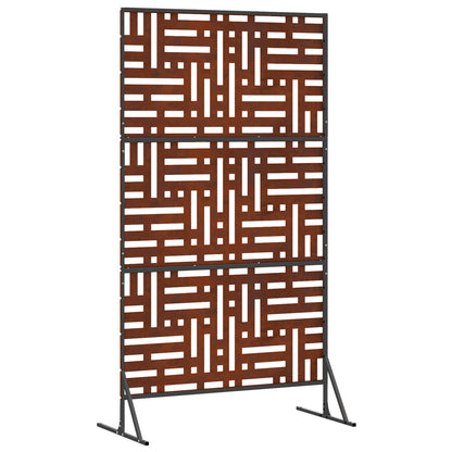 vidaXL Sichtschutz Grau 100 x 50 x 180 cm Wetterfeststahl