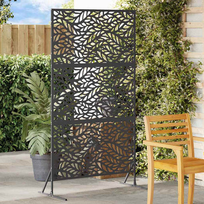 vidaXL Sichtschutz Schwarz 100 x 50 x 180 cm Stahl