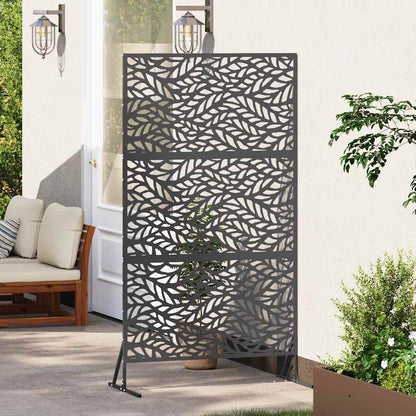 vidaXL Sichtschutz Schwarz 100 x 50 x 180 cm Stahl