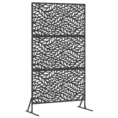 vidaXL Sichtschutz Schwarz 100 x 50 x 180 cm Stahl