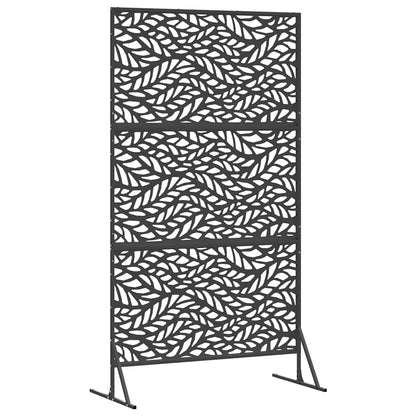 vidaXL Sichtschutz Schwarz 100 x 50 x 180 cm Stahl