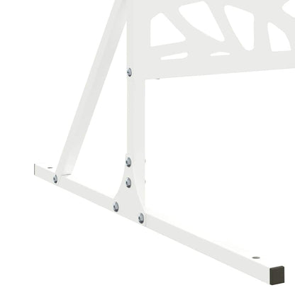 Sichtschutz Weiß 100 x 50 x 180 cm Stahl