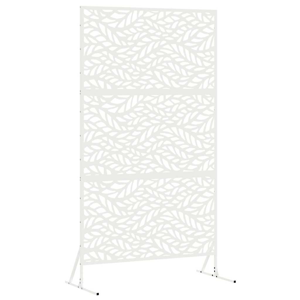 Sichtschutz Weiß 100 x 50 x 180 cm Stahl