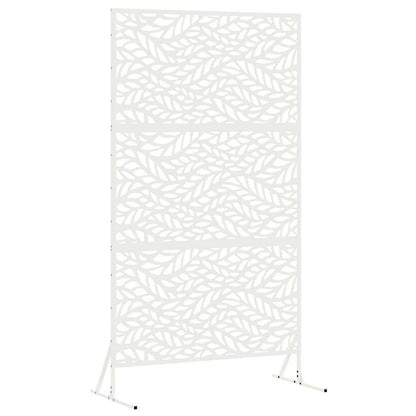 Sichtschutz Weiß 100 x 50 x 180 cm Stahl