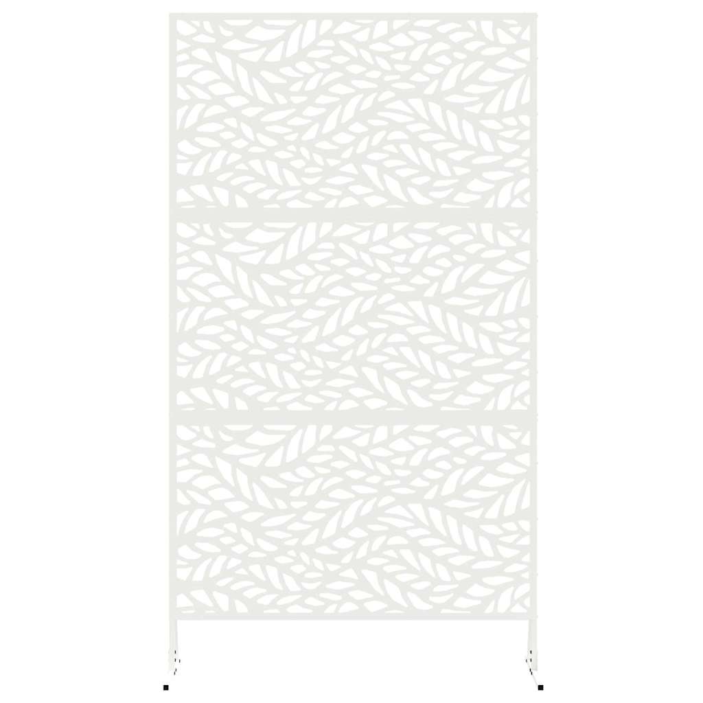 Sichtschutz Weiß 100 x 50 x 180 cm Stahl