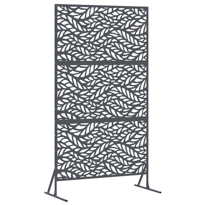 vidaXL Sichtschutz Anthrazit 100 x 50 x 180 cm Stahl