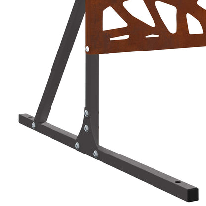 vidaXL Sichtschutz Grau 100 x 50 x 180 cm Wetterfeststahl