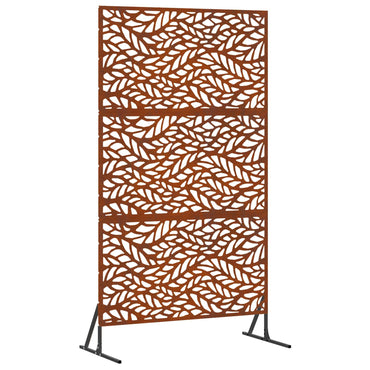 vidaXL Sichtschutz Grau 100 x 50 x 180 cm Wetterfeststahl