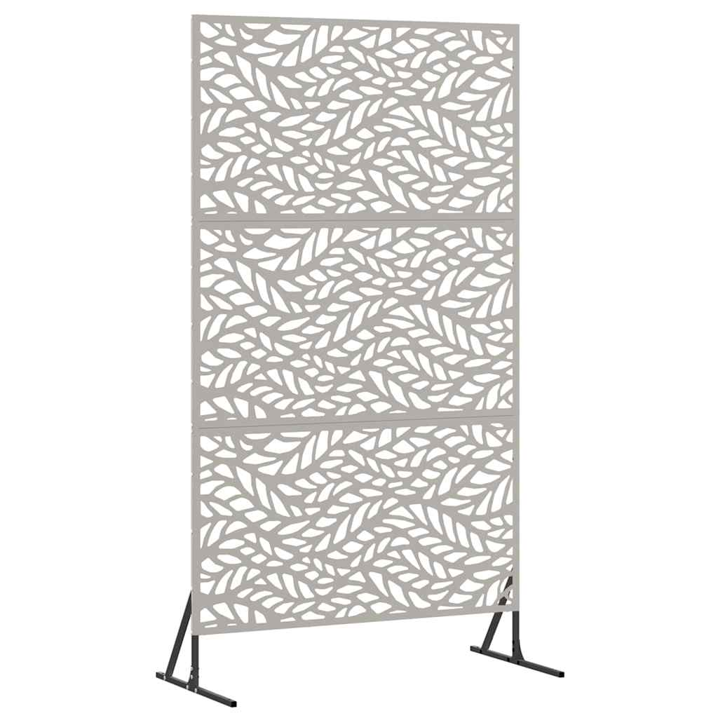vidaXL Sichtschutz Grau 100 x 50 x 180 cm Wetterfeststahl